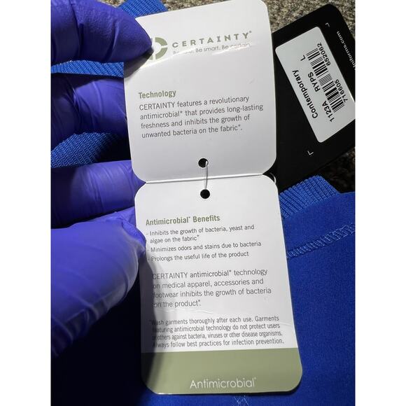 Cherokee Scrub Pants, Womens Large, Blue, Style 1123A NWT - Picture 8 of 16